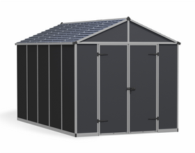 מחסן גינה מחוזק במיוחד 2.4X3.7 ס"מ רוביקון אפור קנופיה Canopia Rubicon 707387 מחסן גינה מחוזק במיוחד 2.4X3.7 ס"מ רוביקון אפור קנופיה Canopia Rubicon 707387