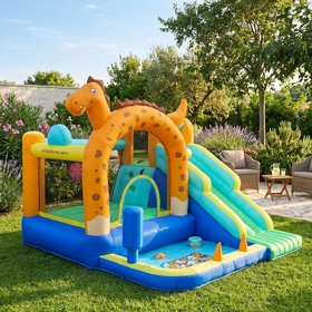 מתקן מתנפח עם מגלשה לגינה Doctor Dolphin DD72080 מתקן מתנפח עם מגלשה לגינה Doctor Dolphin DD72080