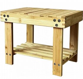 שרפרף עץ במבוק למקלחת עמיד במים SRB3 שרפרף עץ במבוק למקלחת עמיד במים SRB3